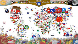 The characters often interact in broken english. Official Polandball World Map 2018 Polandball World Map Map History Memes