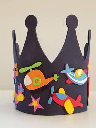 Diy Birthday Crown For Boy Airplane Birthday Crown Craft Kit Transportation Party Hat Diy Kids Craft Diy Birthday Crown Party Hats Diy Kids Birthday Crown