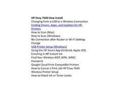 123 Hp Envy 7640 Wireless Printer Setuo Installation In 2020 Wireless Printer Router Hp Printer