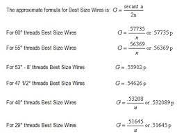 How to determine major dia threading?? The Three Wire Method Of Measuring Pitch Diameter