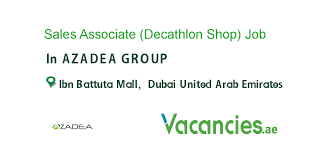 By clicking i accept you agree to the use of cookies that are necessary for the functioning of the site and additional cookies for marketing and improving the site's experience. Sales Associate Decathlon Shop Job In Azadea Group In Ibn Battuta Mall Dubai United Arab Emirates Ref 92232
