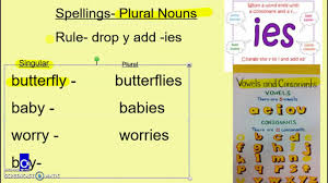 Day 2 Spelling Plural Nouns Drop Y Ies Youtube