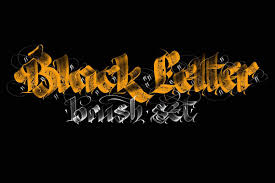 Download Blackletter Pro Brushes Procreate Download Brushes Gothic Lettering Flat Brush