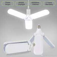 Led Garage Light Bulb 40w Garage Ceiling Light Led Foldable Fan Blade Bulb Suitable For E27 Lamp Holders Adjustable Led Corn Light Bulb 9006 Led Headlight Bulbs Energy Saver Light Bulbs From