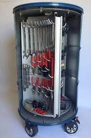 image result for oil drum used for tool box armario de ferramentas barril de petroleo moveis de garagem