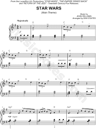 Star Wars Main Theme From Star Wars Sheet Music Easy Piano Piano Solo In G Major Transposable Download Print Star Wars Sheet Music Sheet Music Violin Sheet Music
