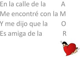 En La Calle De La A Me Encontre Con La M Y Me Dijo Que La O Es Amiga De La R Words Pintert Word Search Puzzle