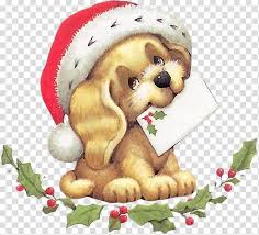 Vector merry christmas greeting dog card on whiet background. Christmas Puppy Transparent Background Png Cliparts Free Download Hiclipart