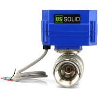 US Solid 1" Motorized Ball Valve - NSF Certified 304 Stainless Steel  Electric Valve, Normally Closed (NC), 9-24V DC, 5-Wire Control with  Built-in ...
