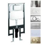 Visible Cistern Toilet Tank White and Black Glass Luxury ...