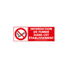 Direct signalétique vous propose ce panneau interdiction de fumer et de vapoter conforme à la nouvelle loi sur le vapotage mise en application le 1er l. Panneau Interdiction De Fumer Dans Cet Etablissement N0149