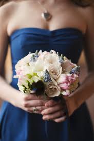 The best blue wedding flowers (and 16 gorgeous blue bouquets). Bridesmaid Bouquet Close Up Photo By Orange County Wedding Photographer Stephanie Williams Wedding Inspiration Board Junebug Weddings