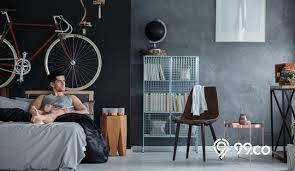 Kamar cowok minimalis hitam putih. 7 Desain Kamar Tidur Untuk Pria Lajang Maskulin Abis
