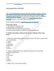 Servis dengan awalan bola berada di tangan yang tidak memukul bola kemudian tangan yang memukul bola bersiap dari belakang badan untuk memukul bola dengan ayunan tangan dari bawah disebut. 100 Contoh Soal Penjaskes Kelas 10 Sma Ma Dan Kunci Jawabnya Docx Soal Ini Di Upload Di Www Bospedia Com Jika Tidak Ada Jawaban Kunjungi Bospedia Com Course Hero