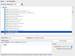 So basically inner class is a class that is declared inside the scope of another class. Tutorial Creating Live Templates Phpstorm