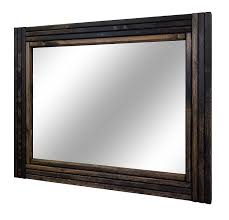 These large custom framed mirrors can be used as bathroom mirrors, decorative mirrors, floor mirrors, full length dressing mirrors, entry mirrors, fireplace mirrors, modern & contemporary mirrors, or just as a huge leaning wall mirror. Amazon Com Mid Century Modern Wood Framed Mirror Vanity Mirror Bathroom Mirror Wall Mirror Decorative Mirror Large Mirror Custom Framed Mirror 4 Sizes 20 Colors Dark Walnut Handmade