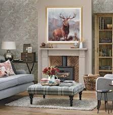 Tartan Wallpaper Living Room English Country 15 Ideas For 2019 Woodland Living Room Country Living Room Cosy Living Room
