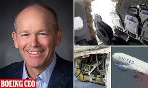 Boeing CEO Dave Calhoun announces he'll step down after Alaska Airlines  door plug disaster and 737 MAX crises: Stocks jump as two other executives  also quit