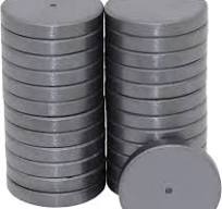 Creative Hobbies Ceramic Industrial Magnets - 1 Inch (25mm) Round Disc -  Ferrite Magnets Bulk for Crafts, Science, Refrigerator or Whiteboard - 25  ...
