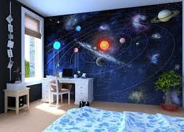 How to decorate a space themed bedroom? Bedroom 3d Wallpaper For Boys Room