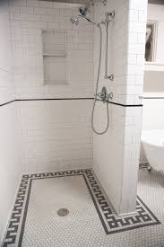 Use hex tiles of some neutral color and floor tiles of the same shades for a peaceful look, or go for hex white tiles on the walls and subway dark ones on the floor. Floor Tile Border Houzz