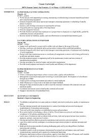 factory supervisor resume samples