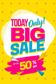 Today Only Big Sale Poster Template Big Sales Poster Poster Template Sale Poster