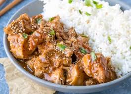 Une Recette Super Facile Et Savoureuse De Poulet Au Sesame A La Mijoteuse Recipe Chicken Slow Cooker Recipes Sesame Chicken Slow Cooker