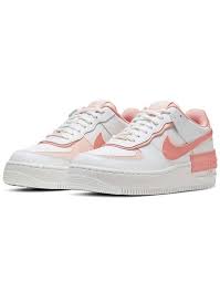 Nike Air Force 1 Shadow Trainers In White And Coral Asos In 2020 Nike Air Shoes Nike Air Force Nike
