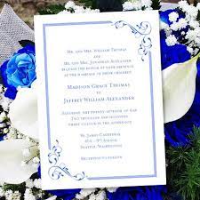 Printable Wedding Invitation Template Elegance Royal Blue Wor Wedding Invitation Templates Wedding Invitations Printable Templates Royal Wedding Invitation