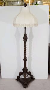 64 h x 21 w. A Victorian Wooden Barley Twist Floor Lamp At 1stdibs