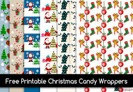 Use your glue stick where the printable instructs. Free Printable Christmas Candy Wrappers