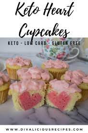Low Carb Heart Cupcakes Divalicious Recipes Recipe In 2021 Valentines Recipes Desserts Low Carb Cupcakes Low Carb Cheesecake