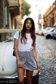 Black And White Gingham Skirt Outfit Summer Style Wrap Up Style Report Magazine Fashion Miniskirt Outfits Style