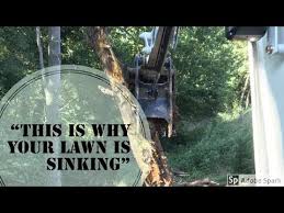french drain tips sinking lawn