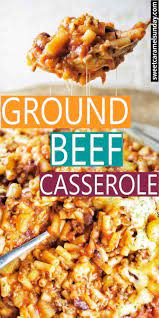 Ground Beef Casserole In 2020 Ground Beef Casserole Beef Casserole Ground Beef Casserole Recipes