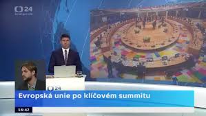 Historicky třetím programem české televize je kanál čt24, který je zaměřený na aktuální. Ct24 European Union After The Key Summit Europeum