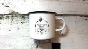 Mug With Name Custom Enamel Camping Mug Custom Name Mugs Etsy Mugs Personalized Mugs Name Mugs