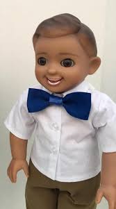 Liquidation!!!! 18 Inch Doll With Play Clothes and White Shirt and Bow Tie. 