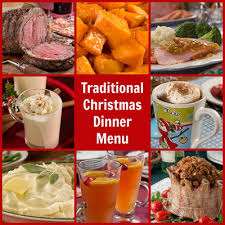 Roast turkey, filled christmas tea: Traditional Christmas Dinner Menu Mrfood Com