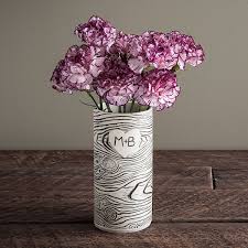 Faux Bois Personalized Vase Ceramic Flower Vase Uncommongoods Vase Ceramic Flowers Flower Vases
