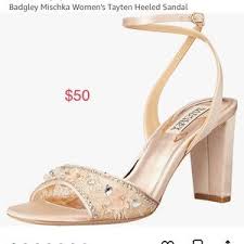 Badgley mischka sonya top block heel sandal