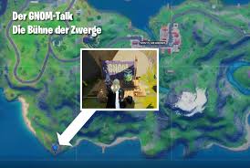 Battle royale, with the slogan brace for impact, started on may 1st, 2018, and ended on july 11th, 2018. Fortnite Finde Die Buhne Der Zwerge Geheime Herausforderung