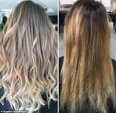 Don't get ahead of yourself. Woman Reveals How Years Of Dyeing Her Hair Blonde Ruined Her Locks Daily Mail Online