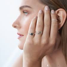 Stackable Inez Initial Ring