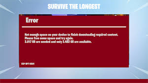 Patch notes are a list of new features in new updates of fortnite. Fortnite For Ios Reports Insufficient Space On My Iphone Ask Different