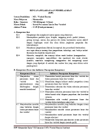 Detail rpp persamaan garis lurus smp kelas 8 k13 pdf dapat kamu nikmati dengan cara klik link download dibawah dengan mudah tanpa iklan yang mengganggu. Rpp Matematika Kelas 8 Smp Mts Kurikulum 2013 Revisi Materi Sistem Persamaan Linear Dua Variabel