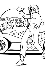 Speed Racer Won The Race Coloring Pages Best Place To Color Speed Racer Coloring Pages Coloring Pages For Kids