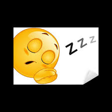 Adesivo Dormire emoticon - PIXERS.IT