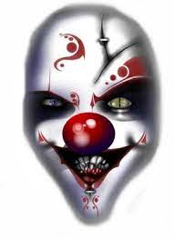 Crazy Psychotic Clown Evil Clowns Halloween Make Up Evil